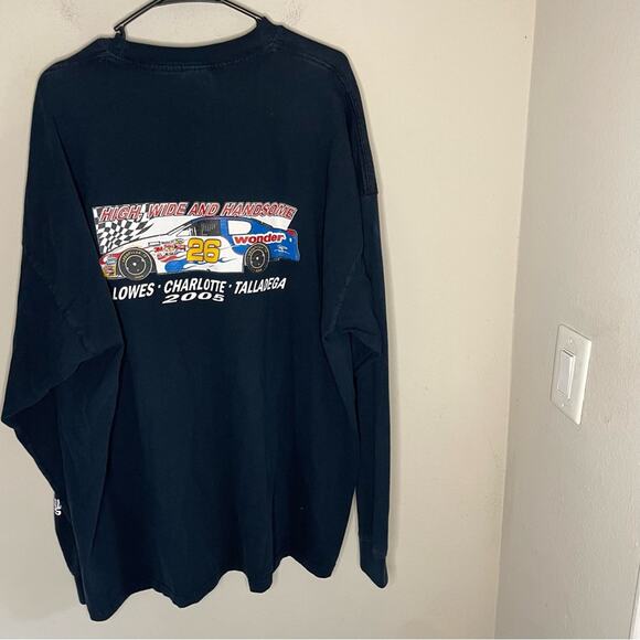 Vintage NASCAR 26 Wonder Car Racing Long Sleeve Tee High Wide Handsome Size XL - Picture 6 of 7
